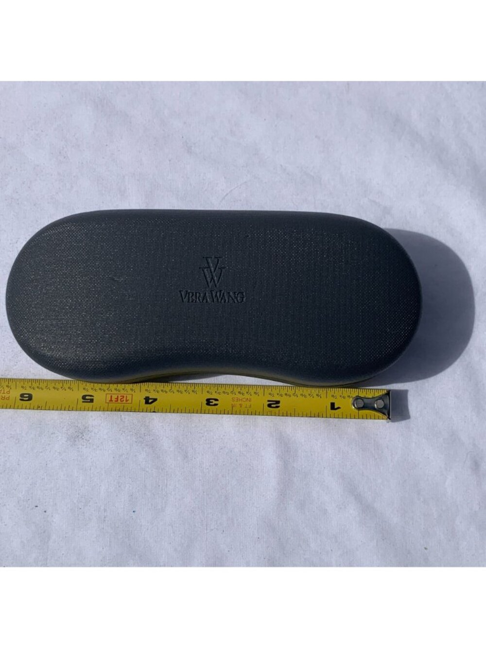 Vera Wang Eyeglasses Hard Clam Shell Case Black With Soft Gray Interior - Picture 2 of 4
